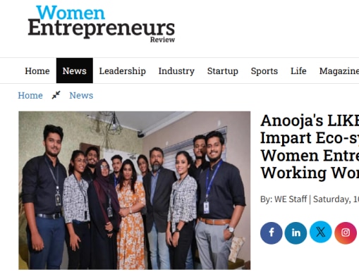 Ourea branding & CEO anooja bashir featured in