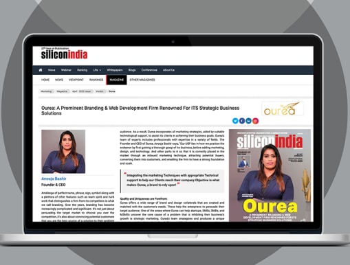 ourea CEO anooja bashir featured in silicon India