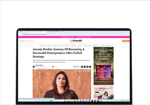 Ourea branding & CEO Anooja Bashir featured in she the people